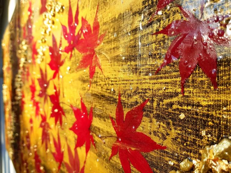 Original Abstract Nature Collage by Larissa Thyrong Gräfin Von Löwenstein