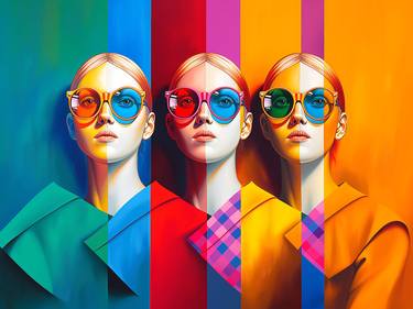 Print of Pop Art Women Digital by Aleksandra Rowicka