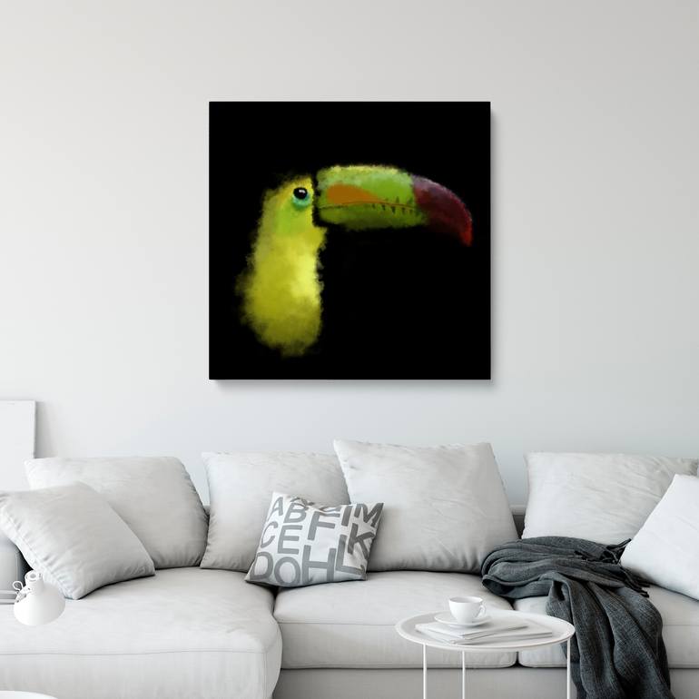 Original Abstract Animal Mixed Media by Prat Designs