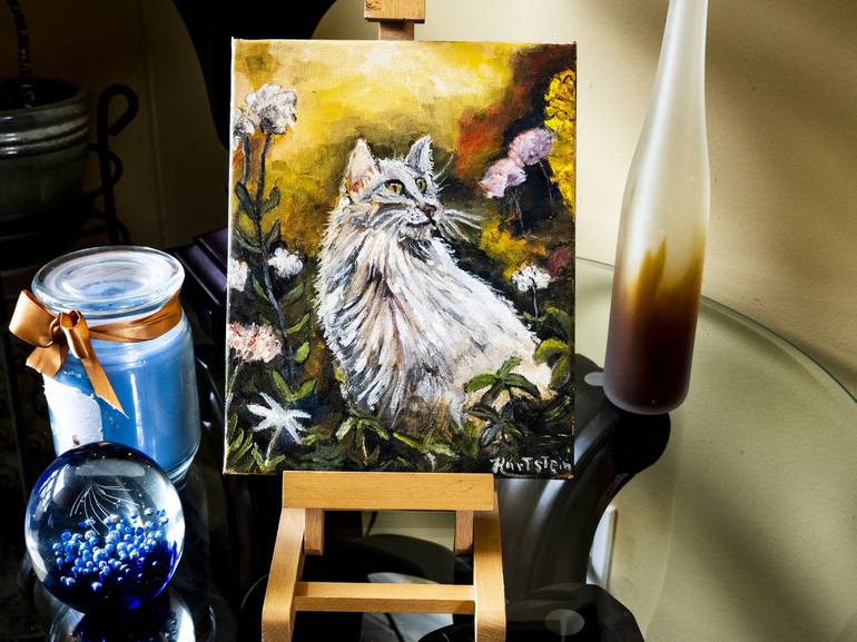 Original Impressionism Animal Painting by Michael Hartstein