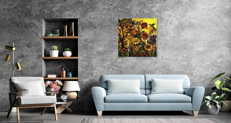 Original Impressionism Floral Painting by Michael Hartstein