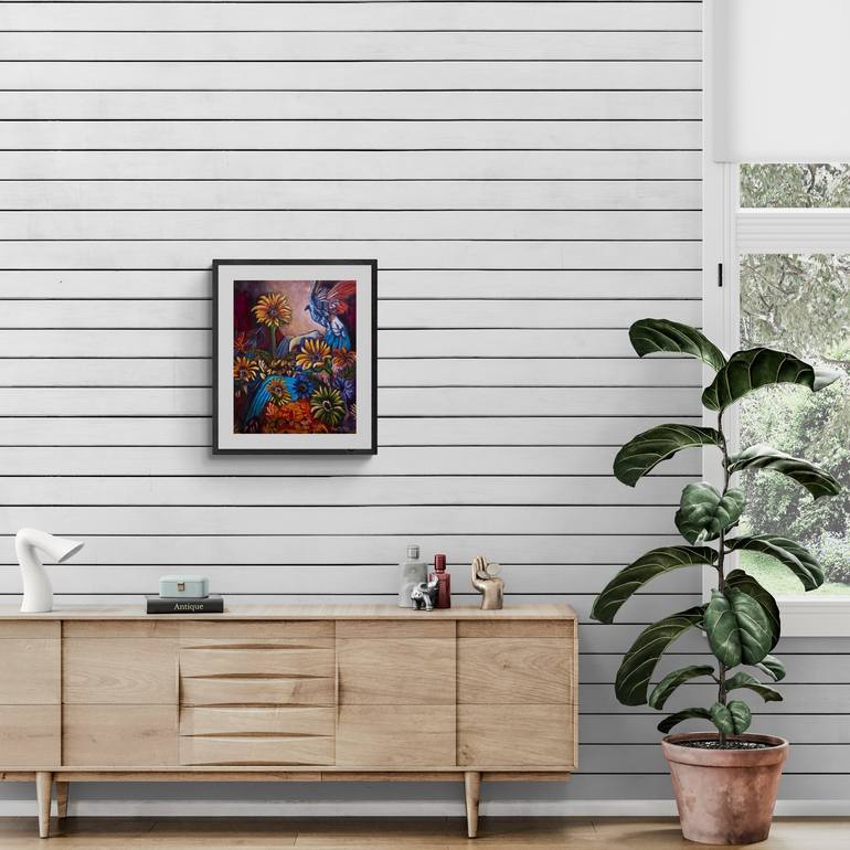 Original Abstract Expressionism Botanic Painting by Michael Hartstein