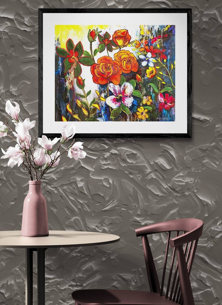 Original Impressionism Floral Painting by Michael Hartstein