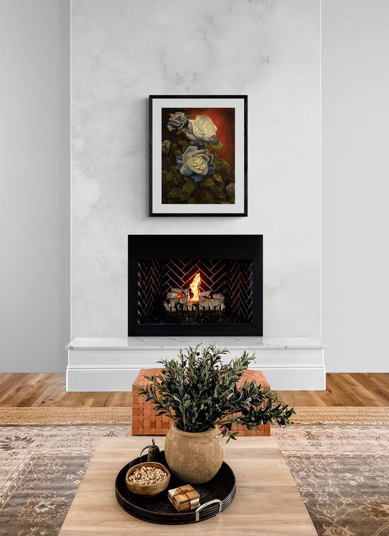 Original Impressionism Floral Painting by Michael Hartstein