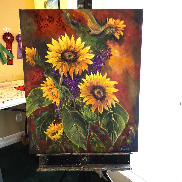 Original Impressionism Botanic Painting by Michael Hartstein