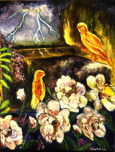 Original Expressionism Nature Painting by Michael Hartstein