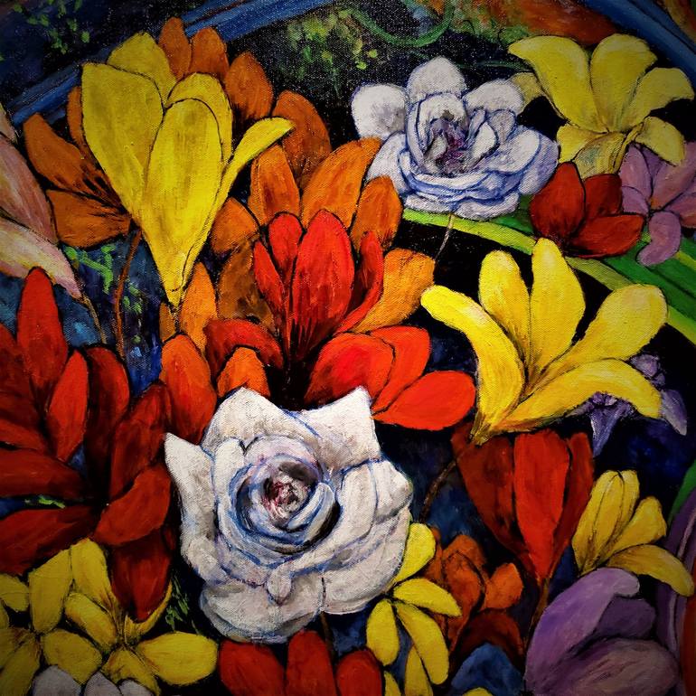 Original Floral Painting by Michael Hartstein