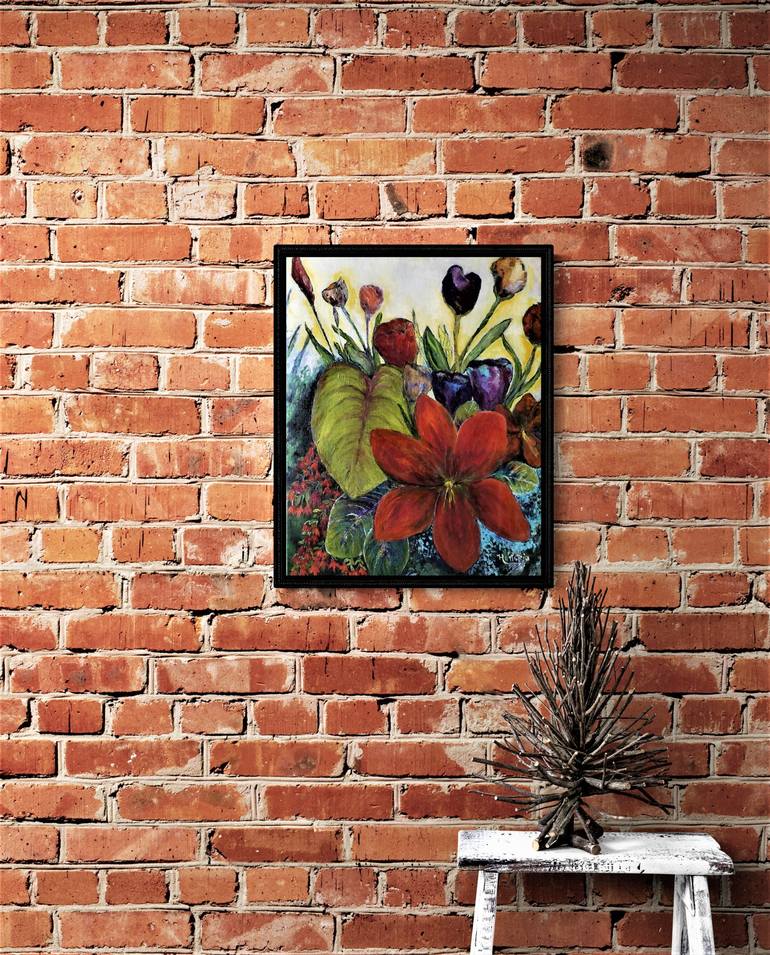 Original Impressionism Floral Painting by Michael Hartstein