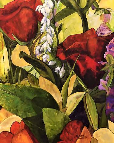 Original Impressionism Floral Paintings by Michael Hartstein