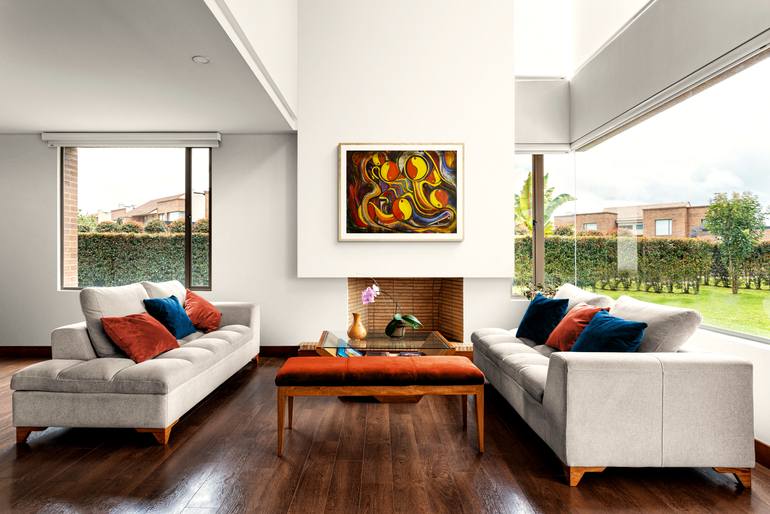 Original Abstract Expressionism Abstract Painting by Michael Hartstein