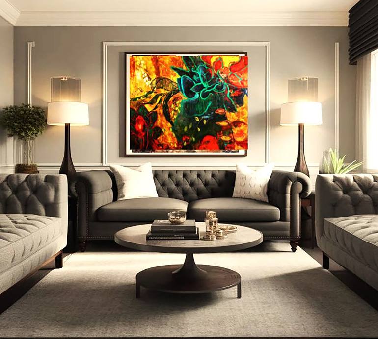 Original Abstract Painting by Michael Hartstein