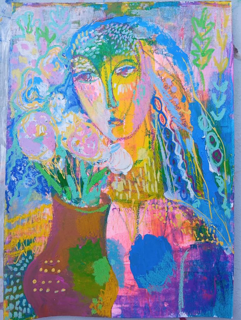 Original Abstract Women Paintings by Iryna Kindritska