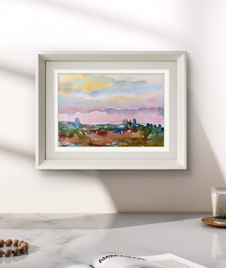 Original Impressionism Landscape Painting by Iryna Kindritska