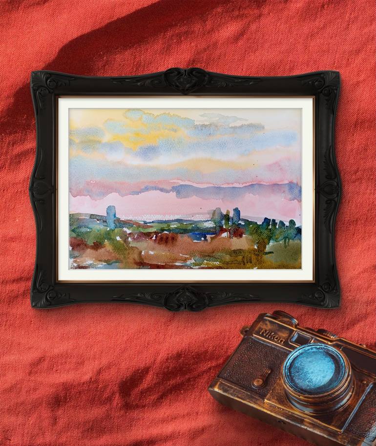 Original Impressionism Landscape Painting by Iryna Kindritska