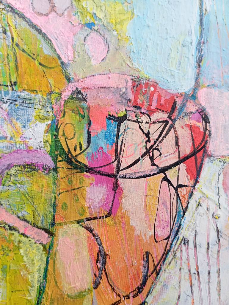 Original Conceptual Abstract Painting by Iryna Kindrytska