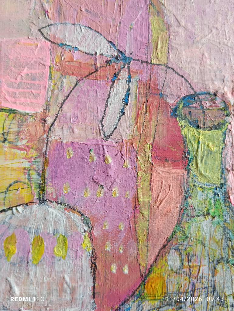 Original Conceptual Abstract Painting by Iryna Kindrytska