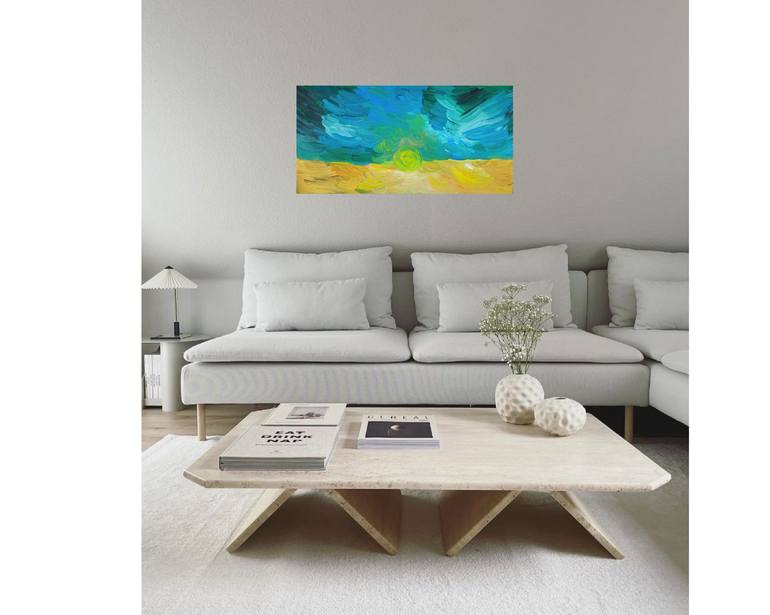 Original Abstract Nature Painting by Alukera Li