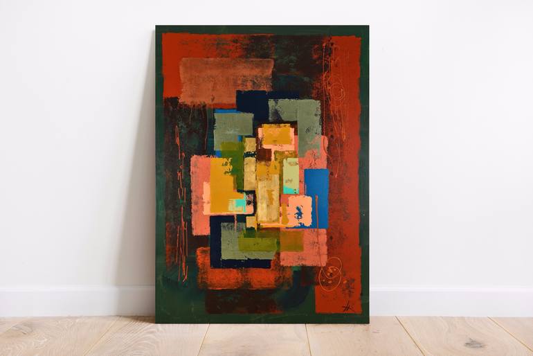 Original Abstract Painting by Fulvia Steardo Fermi