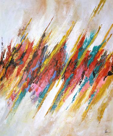 Original Abstract Expressionism Abstract Paintings by Mohammed Haseeb