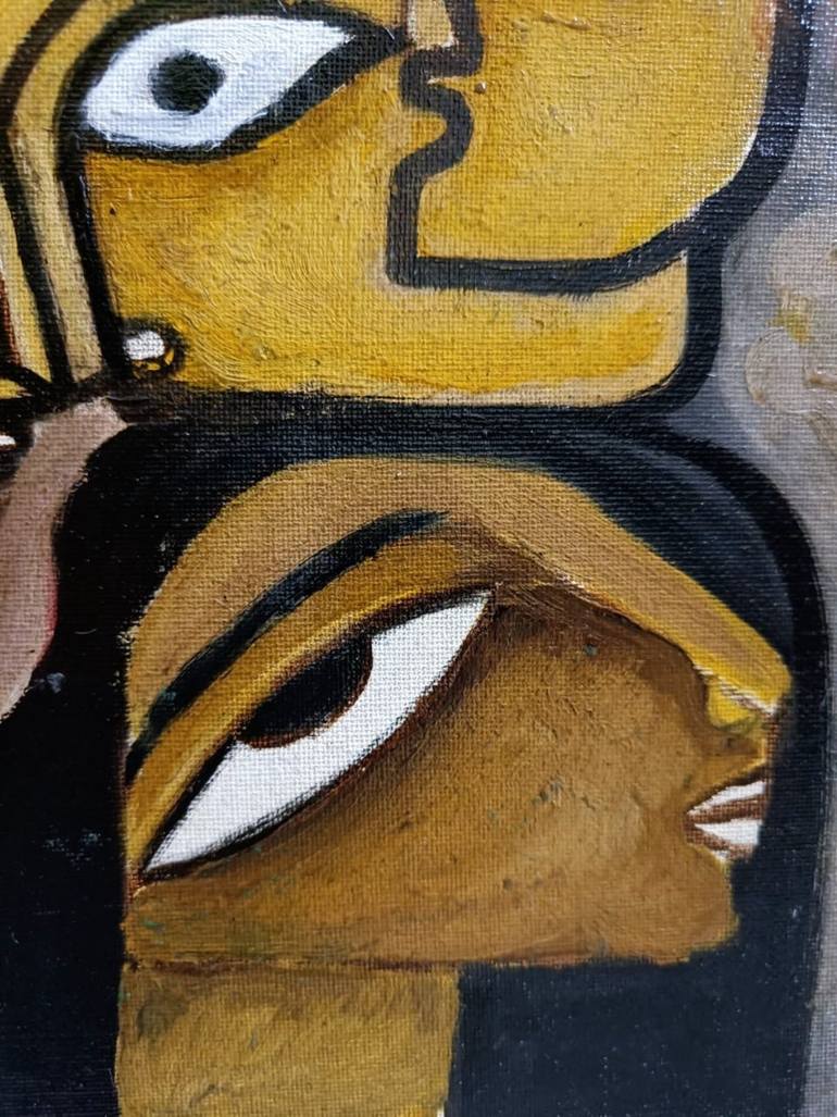 Original Abstract Expressionism Abstract Painting by Dioteema Ganguly