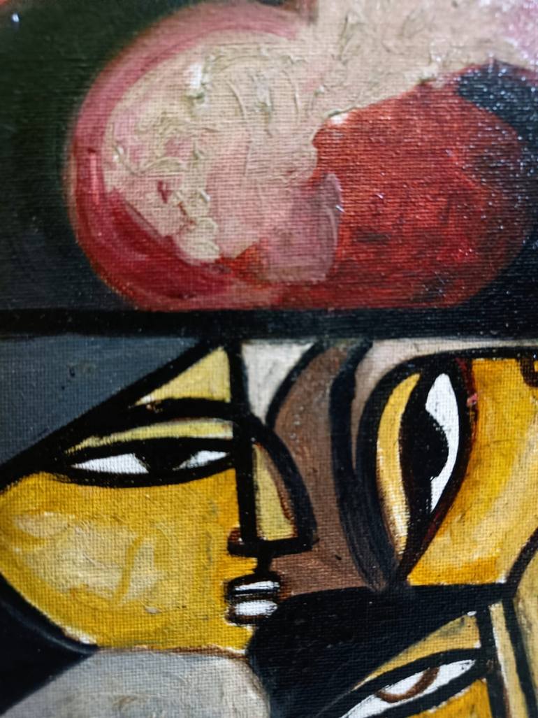 Original Abstract Expressionism Abstract Painting by Dioteema Ganguly