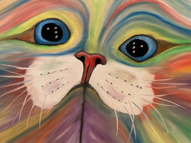 Original Abstract Expressionism Animal Painting by Jamye Smith