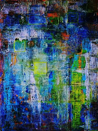 Original Abstract Expressionism Architecture Painting by David Swales
