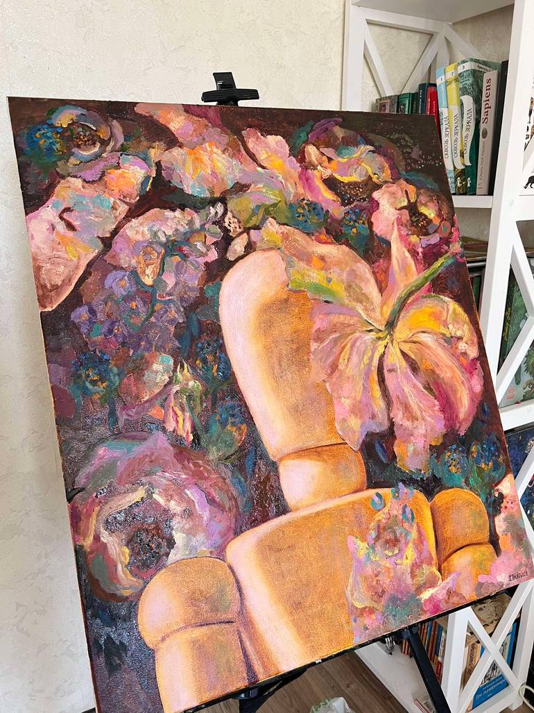 Original Abstract Expressionism Abstract Painting by Olha Trykolich