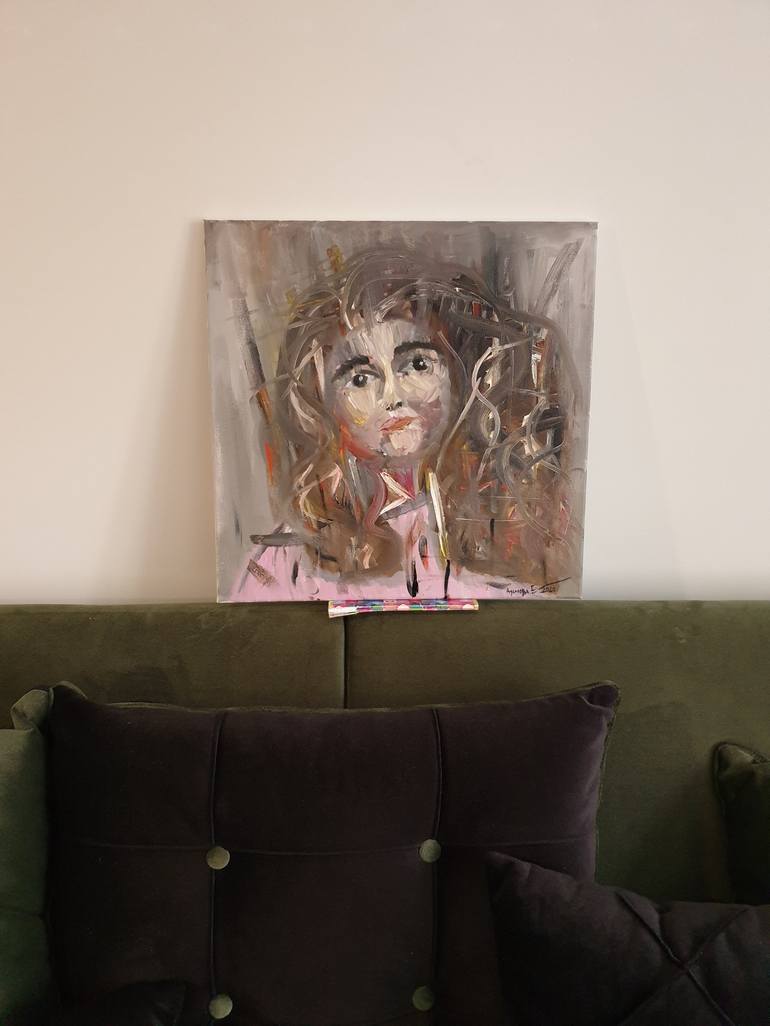 Original Abstract Portrait Painting by Adamova Ekaterina