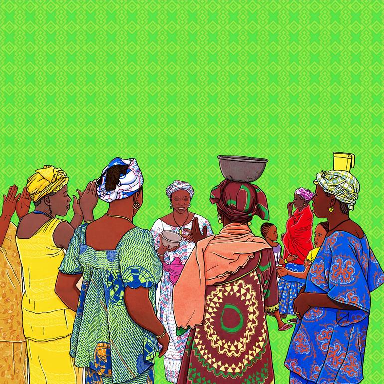 African Wedding - Print