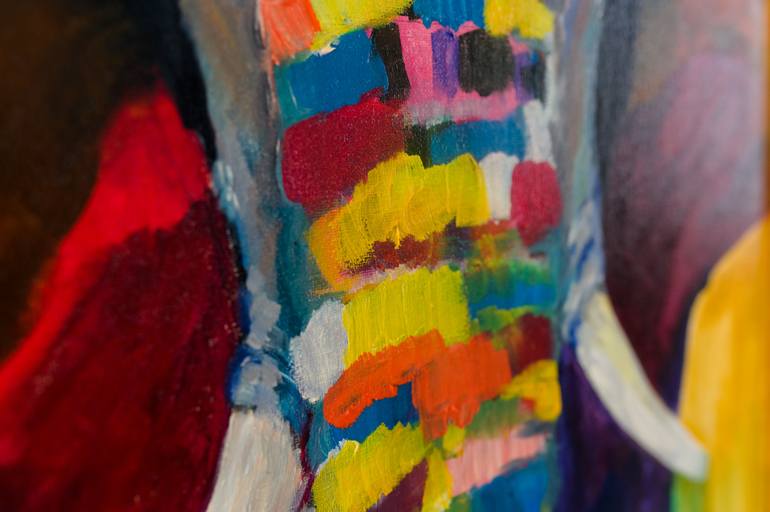 Original Abstract Expressionism Animal Painting by Natalya Lysenko