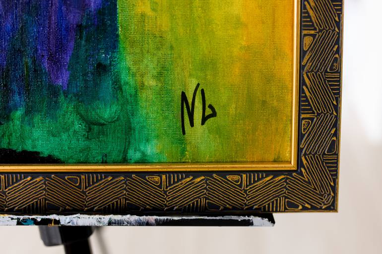 Original Abstract Expressionism Animal Painting by Natalya Lysenko