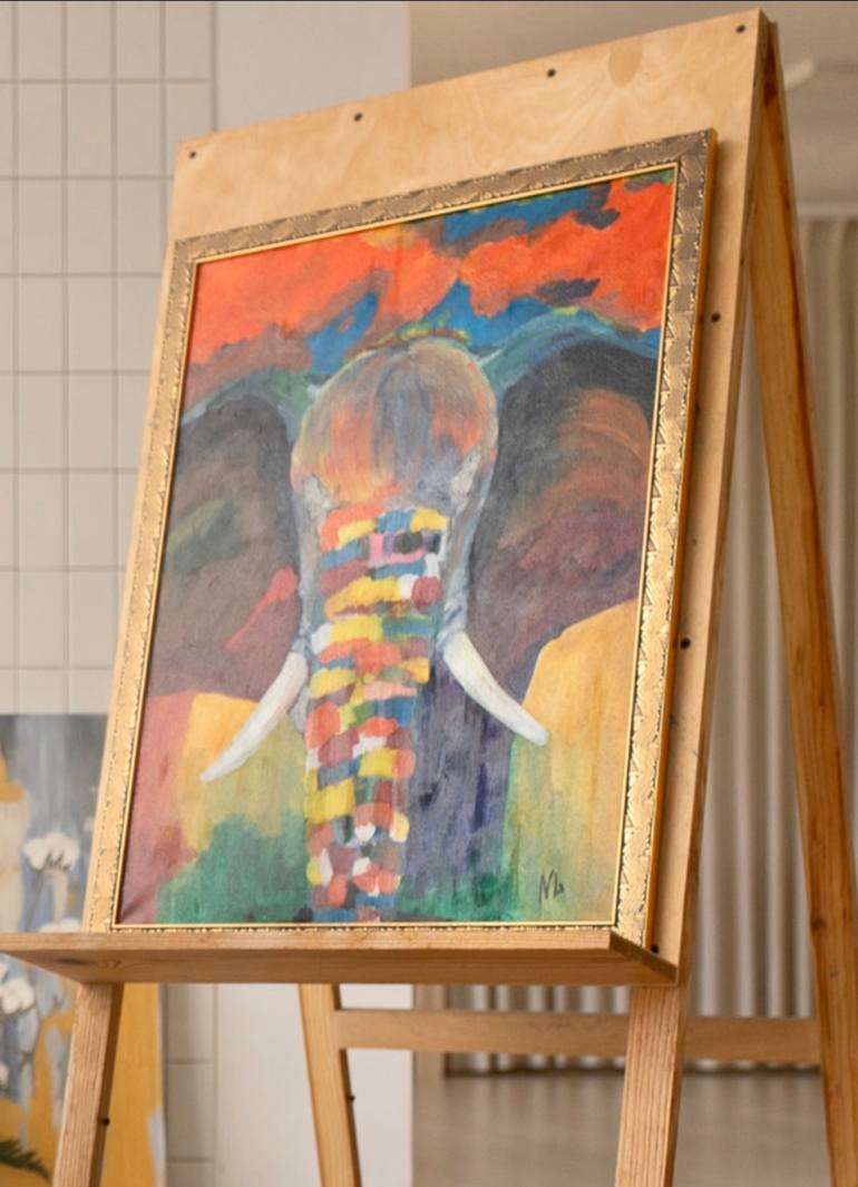 Original Abstract Expressionism Animal Painting by Natalya Lysenko