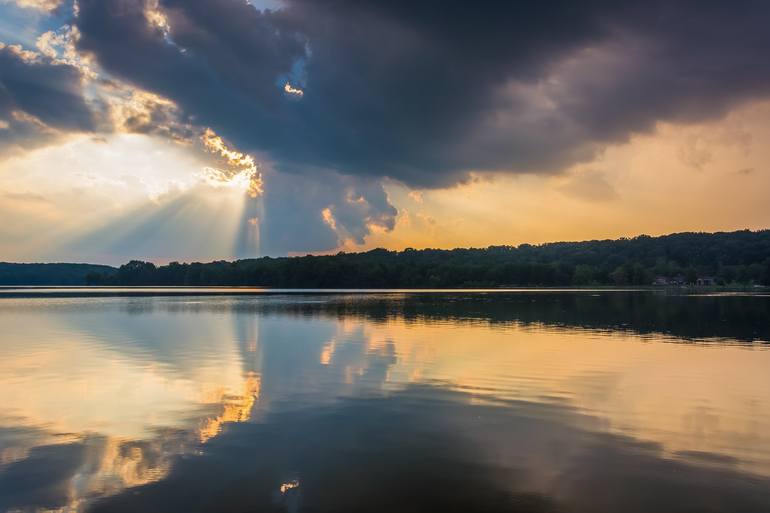 Pinchot Lake Sunset Photography by Jon Bilous