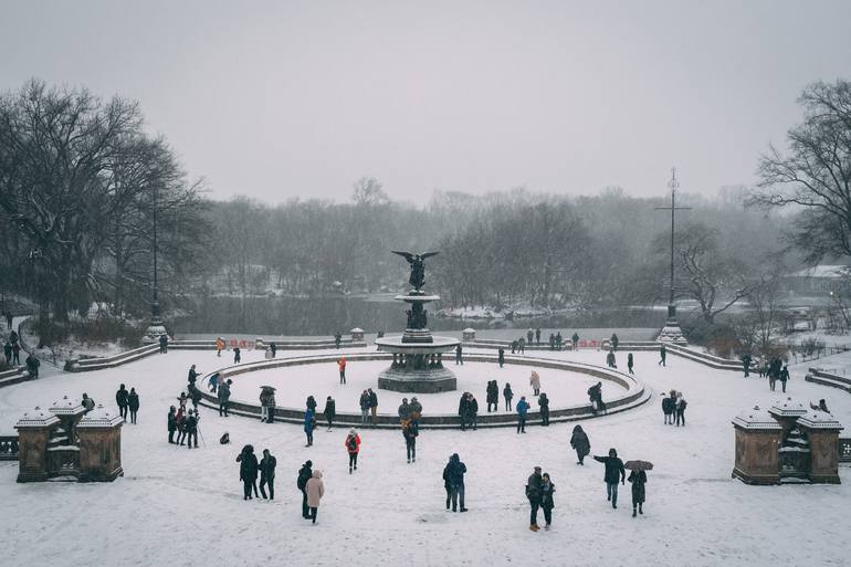 Bethesda Terrace and Fountain Winter Photoshoot 