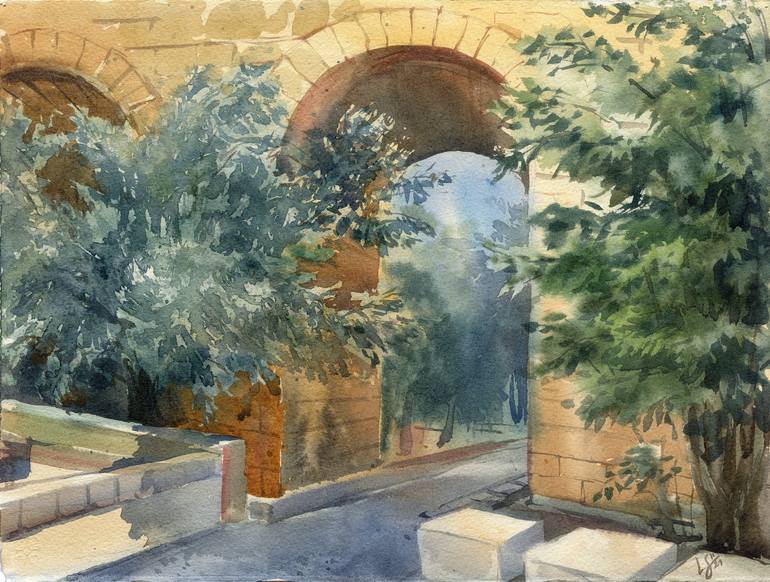 Print of Impressionism Architecture Paintings by Svitlana Lagutina