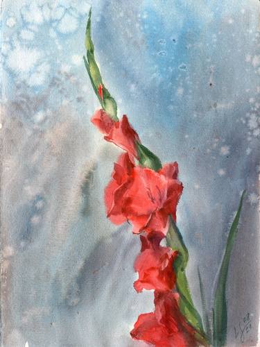 Red Gladiolus thumb