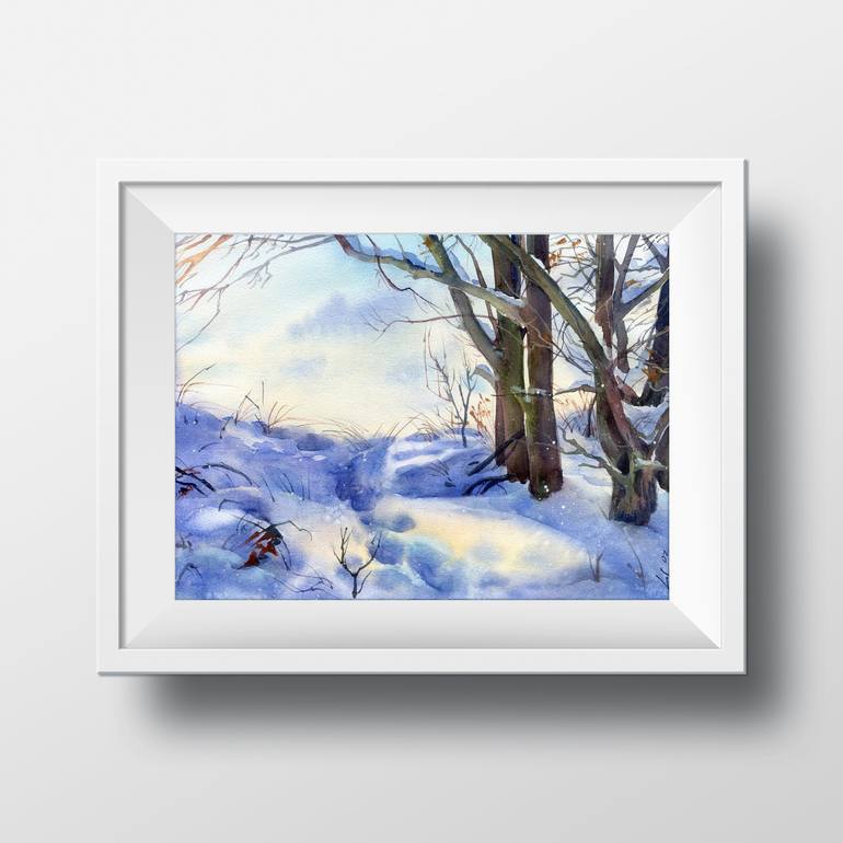 Original Illustration Landscape Painting by Svitlana Lagutina