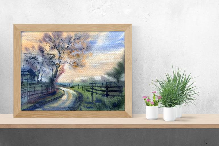 Original Landscape Painting by Svitlana Lagutina