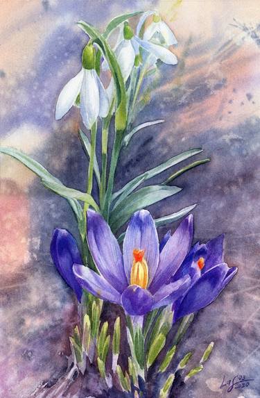 Original Realism Botanic Paintings by Svitlana Lagutina