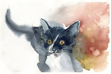 Original Impressionism Cats Paintings by Svitlana Lagutina