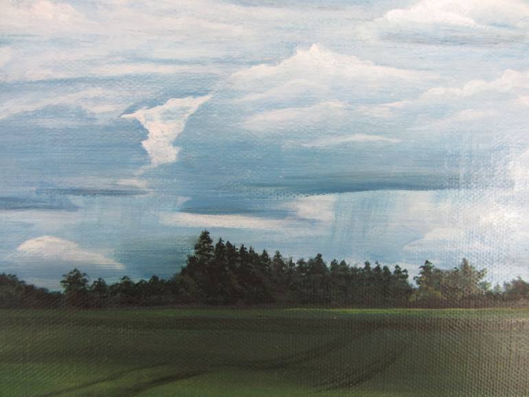 Original Realism Nature Painting by Luchano Lu
