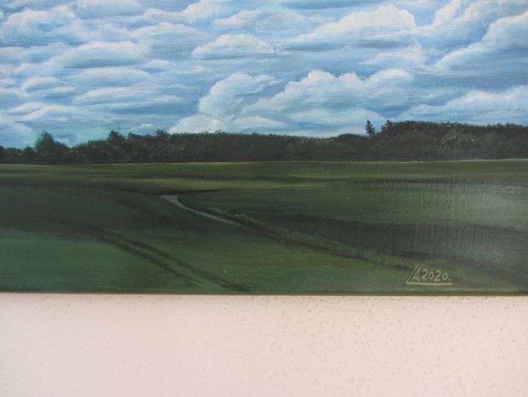 Original Realism Nature Painting by Luchano Lu