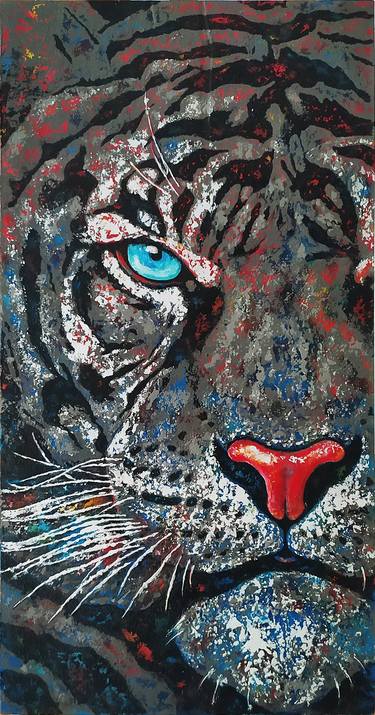 Original Abstract Expressionism Animal Paintings by Daniyar Suleimenov