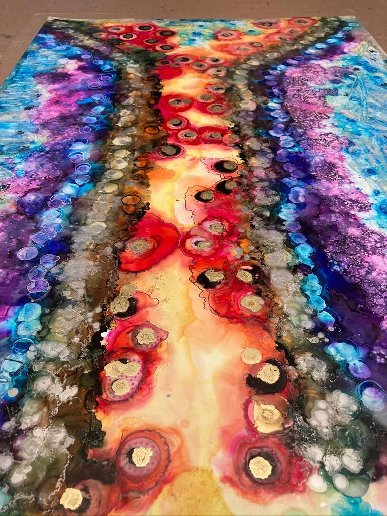 Original Conceptual Abstract Painting by Teresa Vazquez