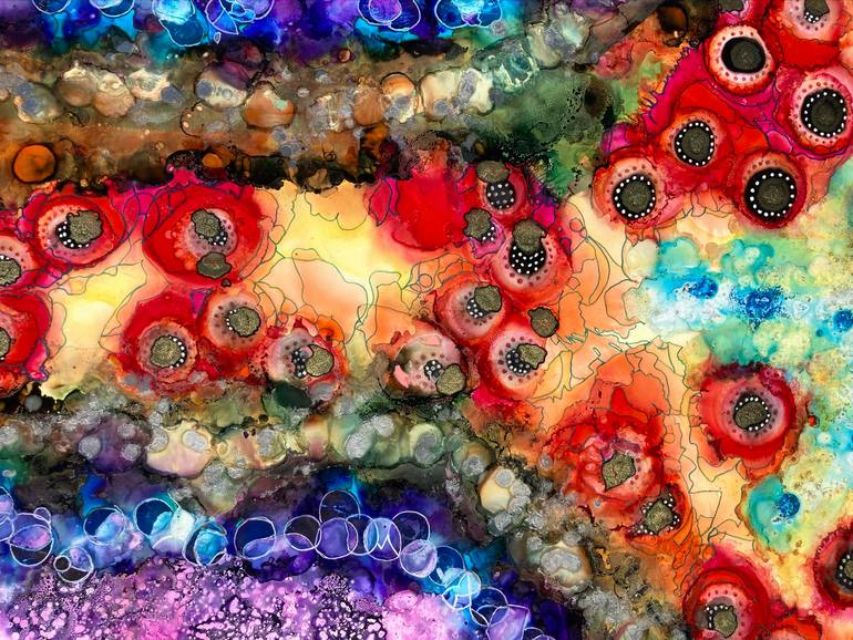 Original Conceptual Abstract Painting by Teresa Vazquez
