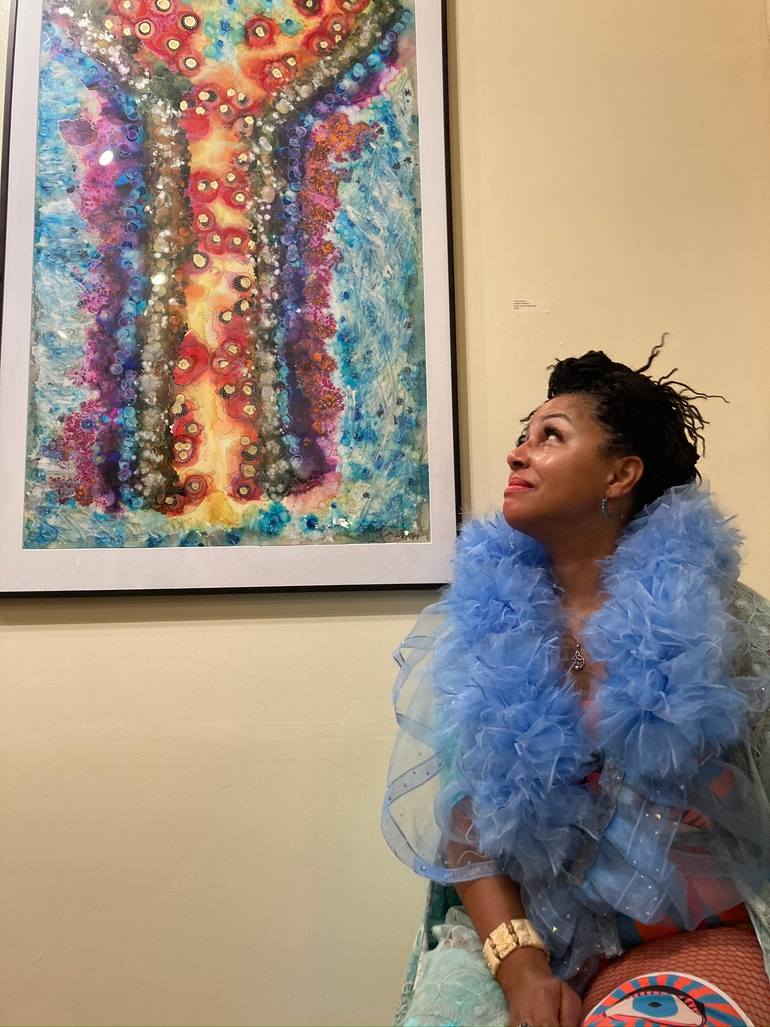 Original Conceptual Abstract Painting by Teresa Vazquez