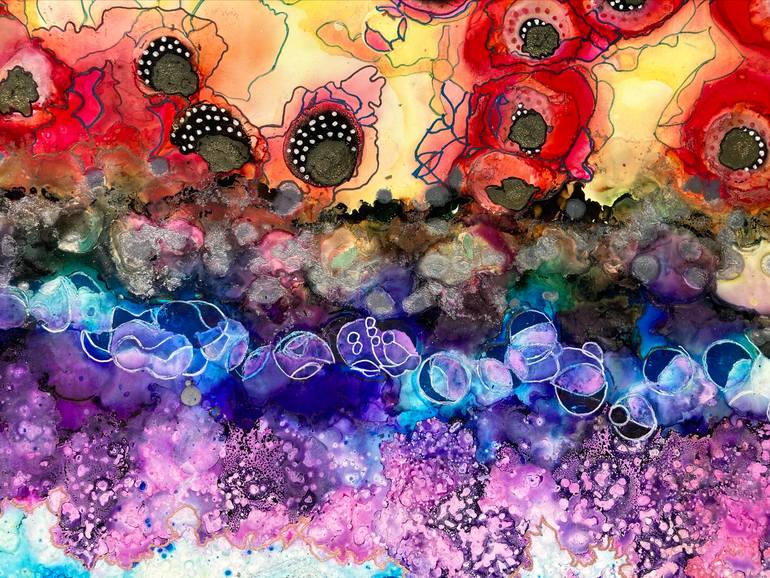 Original Conceptual Abstract Painting by Teresa Vazquez