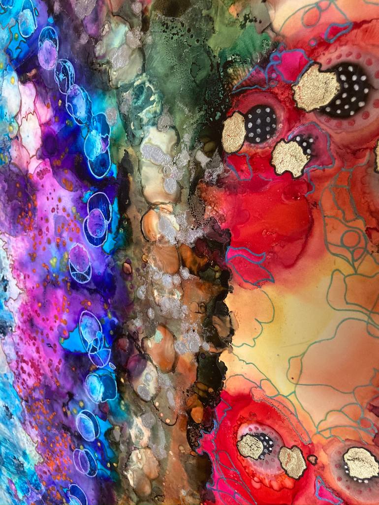 Original Conceptual Abstract Painting by Teresa Vazquez