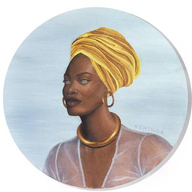 Original Conceptual Portrait Painting by Kehinde Balogun
